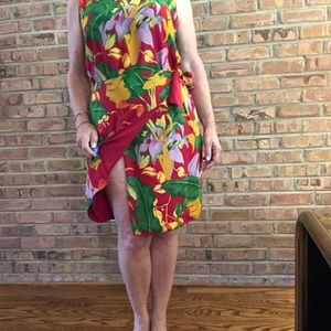 100% silk, reversible wrap skirt